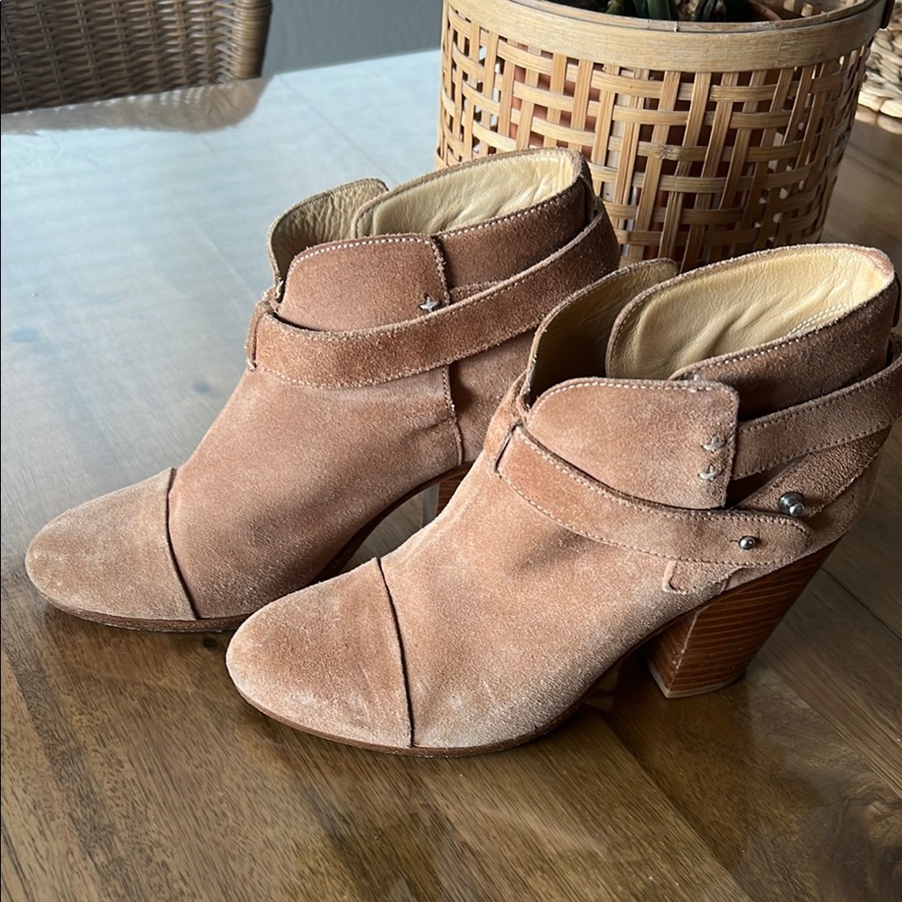 Women's Tan Suede Ankle Boots - Rag & Bone